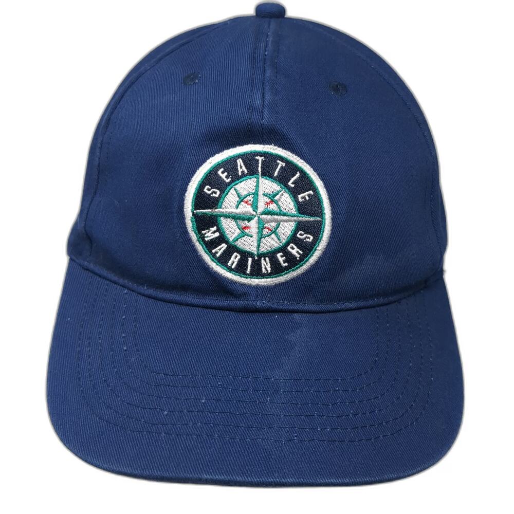 Seattle Mariners MLB BDA Snapback Hat Blue One Size Miller Lite Logo Patch OSFM